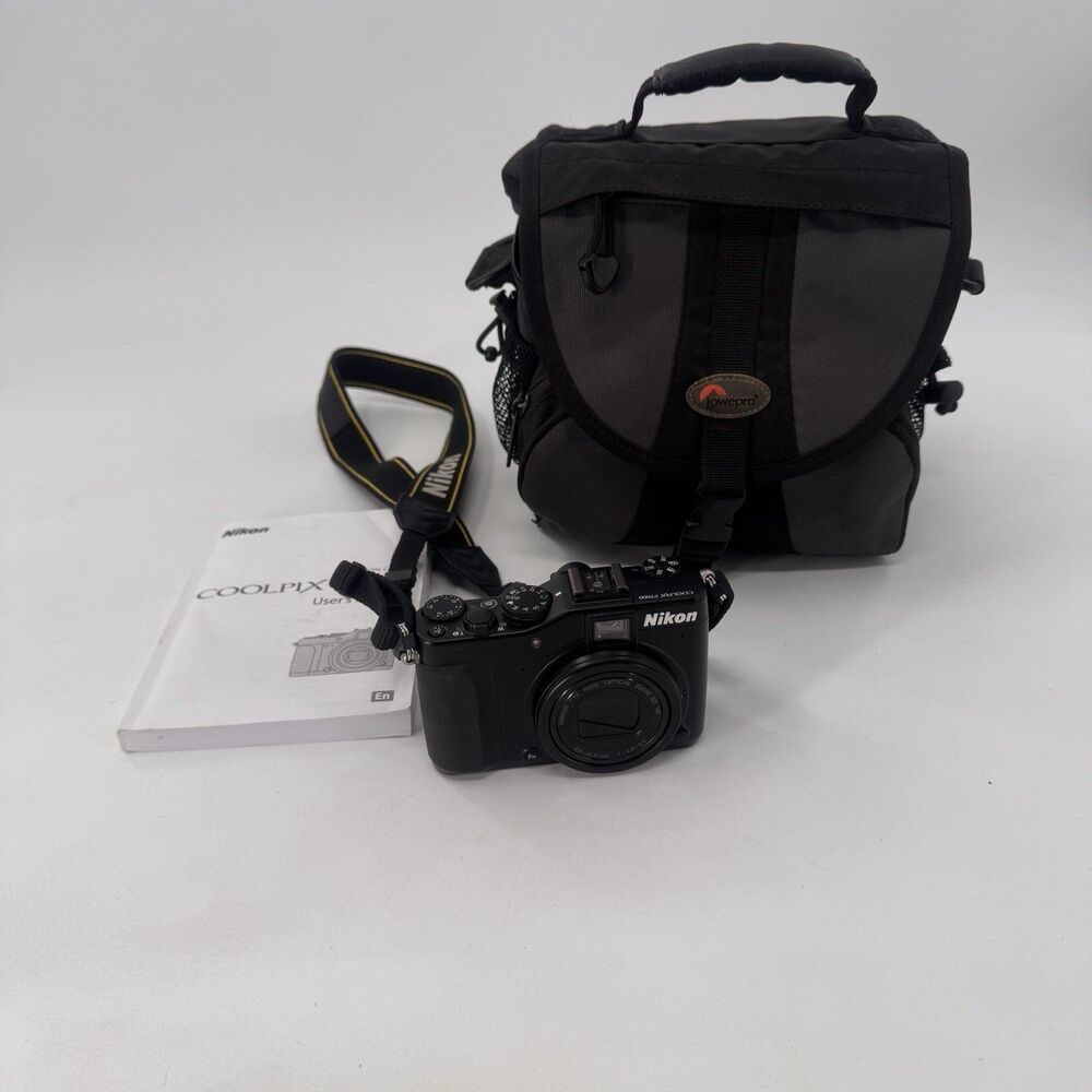 Nikon COOLPIX P7000 Digital Camera 10.1MP 7.1x Zoom HD Black Tested Japan